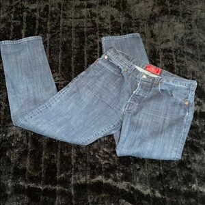 Men's Lucky 121 Heritage Slim Straight Leg Blue Jeans Size W  32 x L 30